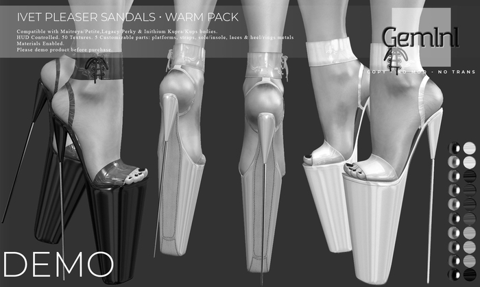 Gemini -Ivet Pleaser Sandals- DEMO