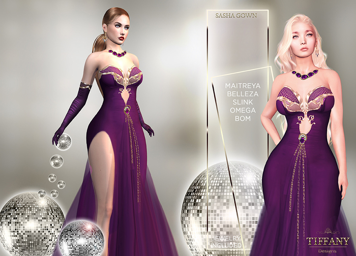 ::TD:: Sasha Gown {BOM} ~ Violet + Lara X