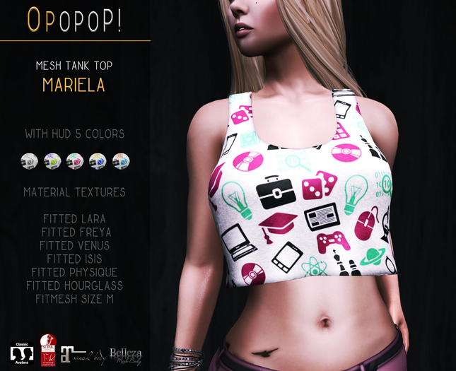 OPOPOP ! Mesh Tank Top MARIELA V#3