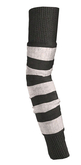 The Annex - Armwarmers - Striped - White