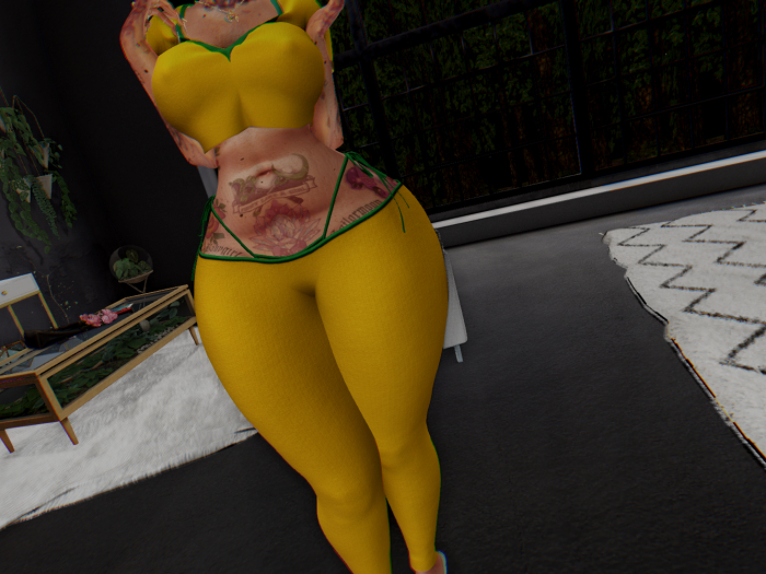 -SC- Kupra Shawdy Set - Yellow