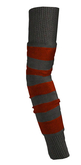 The Annex - Armwarmers - Striped - Red