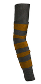 The Annex - Armwarmers - Striped - Orange