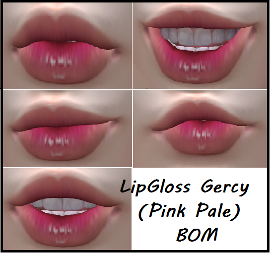 Lipgloss Gercy - pink pale BOM