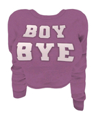 The Annex - Boy Bye Top - Purple