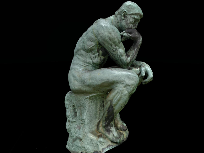 Full Perm CCA Scanned Statue "The Thinker by Auguste Rodin"