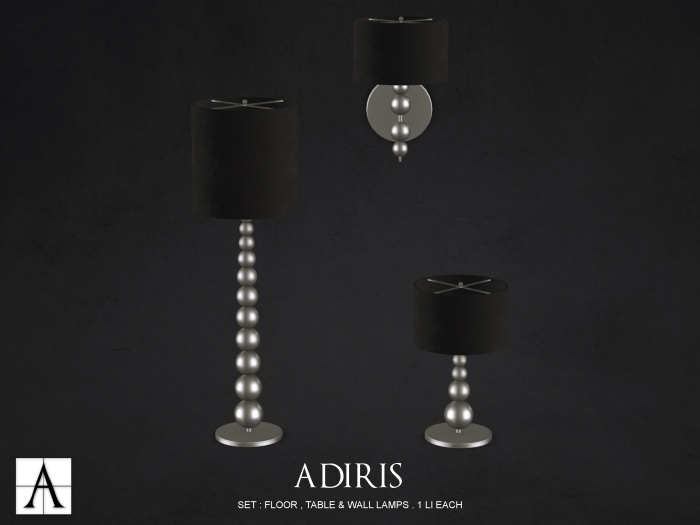 Architect. Adiris Lamp Set (silver) 1LI