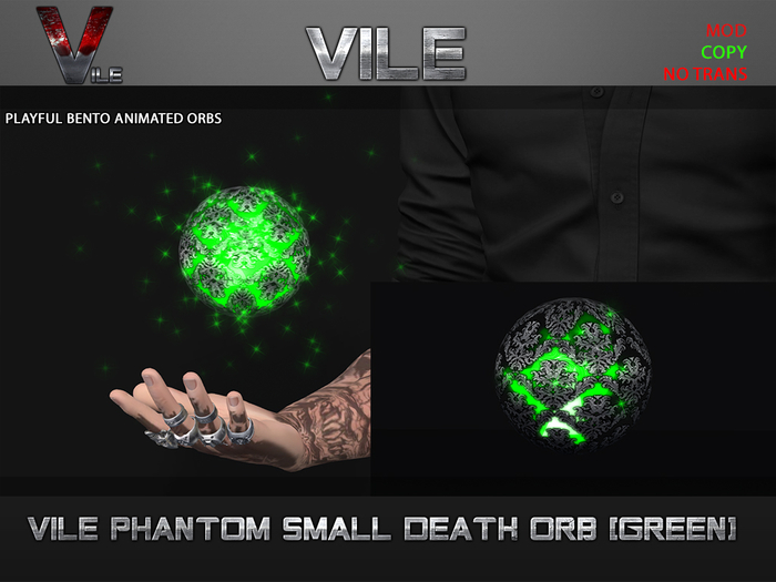 [Vile] - Phantom Small Death Orbv3  [Green]  Box