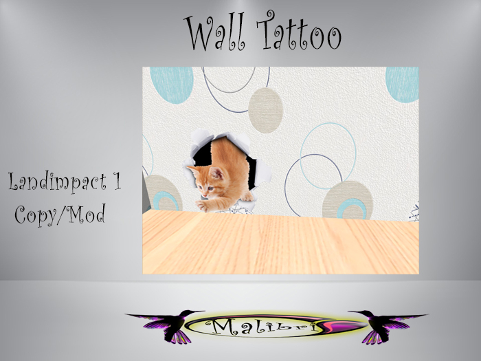 Wandtattoo "Cat off wall"