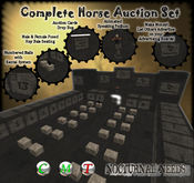 Horse Auction Complete Set Rental Box DropBox Auction Cards Advertising Signs Seating EVERYTHING YOU NEED