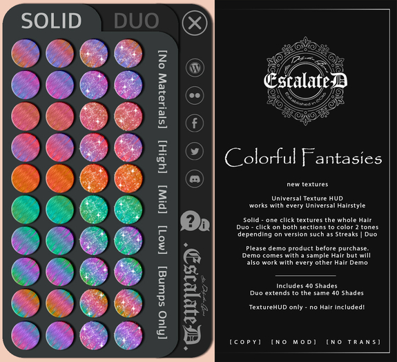 .EscalateD. Colorful Fantasies Universal HUD
