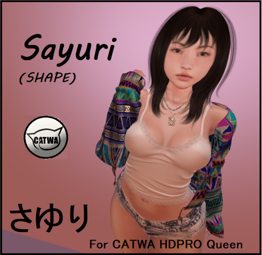 SAYURI JAPANESE SHAPE FOR CATWA HDPRO QUEEN HEAD