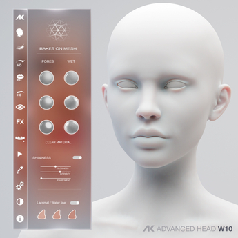 Second Life Marketplace - [AK Advanced] - Bento Head 4.0 #W10
