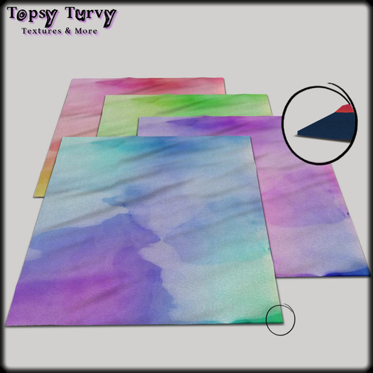 Promo!!! - Decor - Topsy Turvy Rug Watercolor Set I