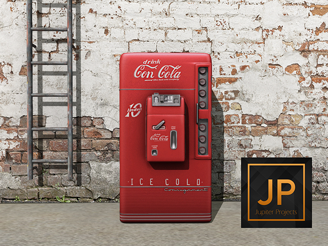 Second Life Marketplace - [Con.] Restored Soda Machines - Solid Red