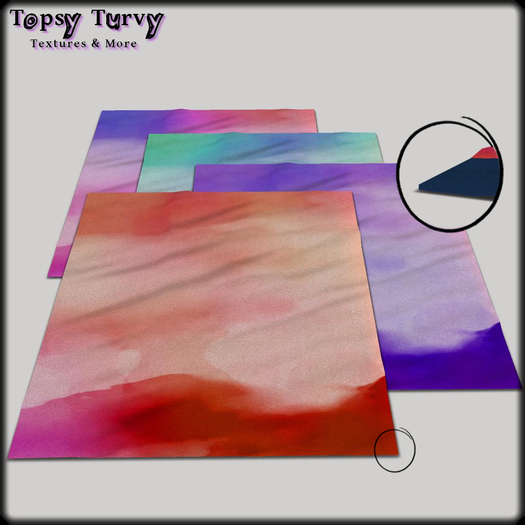 Decor - Topsy Turvy Rug Watercolor Set III