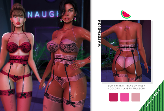 ++WATERMELON++Claire Lingerie - Gift (FurtaCor VIP)