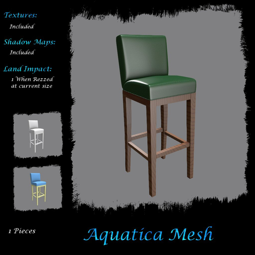 Aquatica Mesh - AM024706 Bar stool with seat