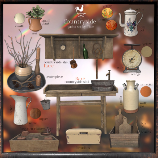 ..::THOR::.. Countryside Shelf - RARE - Countryside Gacha Set