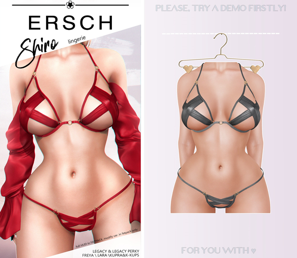 ERSCH - Shiro Lingerie -gray-