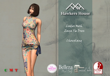 *HH* Ladies Mesh Zaya Tie Dress Chouxlang