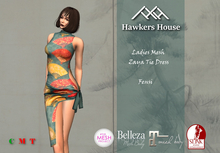 *HH* Ladies Mesh Zaya Tie Dress Fensi