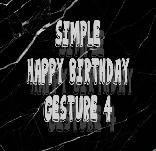 Simple Birthday Gesture 4