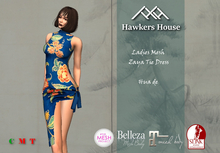 *HH* Ladies Mesh Zaya Tie Dress Hua de
