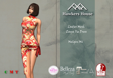 *HH* Ladies Mesh Zaya Tie Dress Meigui Mi