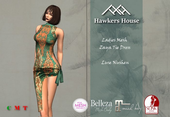 *HH* Ladies Mesh Zaya Tie Dress Luse Nushen
