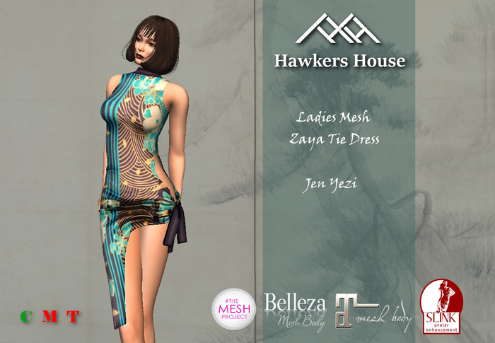*HH* Ladies Mesh Zaya Tie Dress Jen Yezi