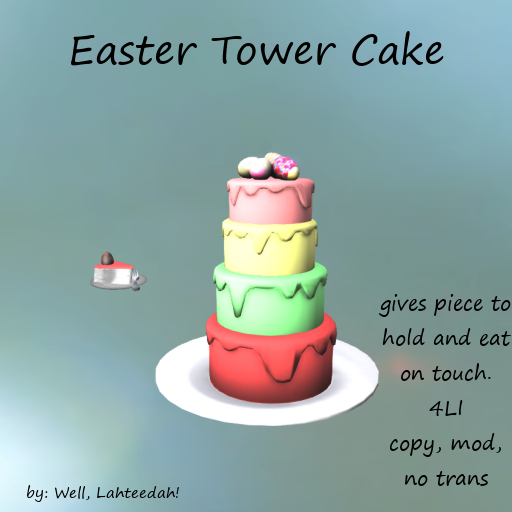 WL! Easter Tower Cake