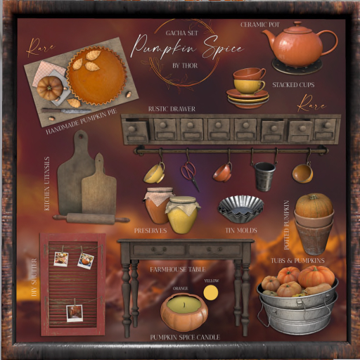 ..::THOR::.. Kitchen Utensils - Pumpkin Spice Gacha Set