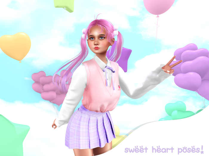 [Clover City] Sweetheart Pose Pack!