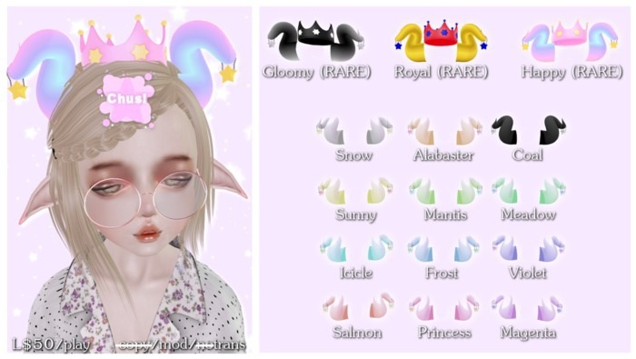 Chus! Iridescent Nubs in Gloomy Crown RARE