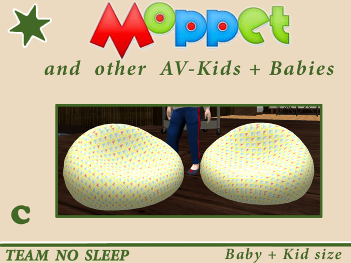 Beanbag set gelb