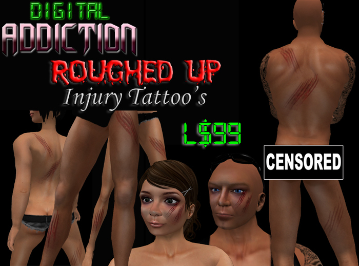 ::DA:: Roughed Up Tattoo Set