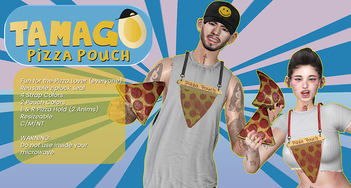 [TAMAGO Box] Pizza Pouch
