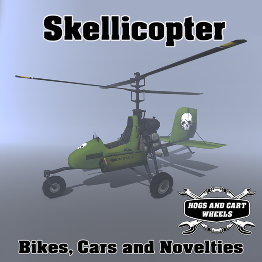 H&C Wheels Skullicopter Boxed