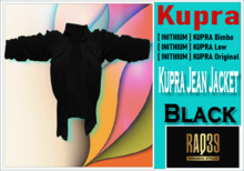 [R39] Kupra Jean jacket Black