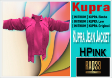 [R39] Kupra Jean jacket HPink