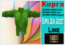 [R39] Kupra Jean jacket Lime