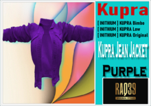 [R39] Kupra Jean jacket Purple