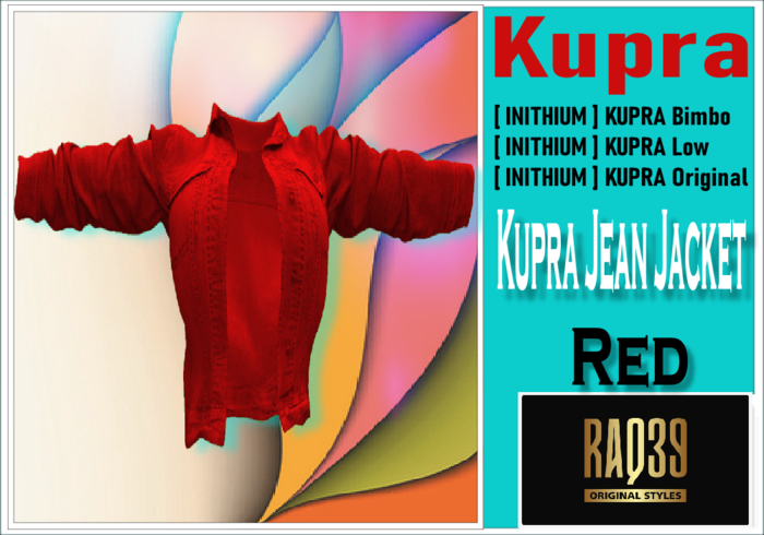 [R39] Kupra Jean jacket Red