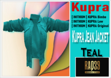 [R39] Kupra Jean jacket Teal