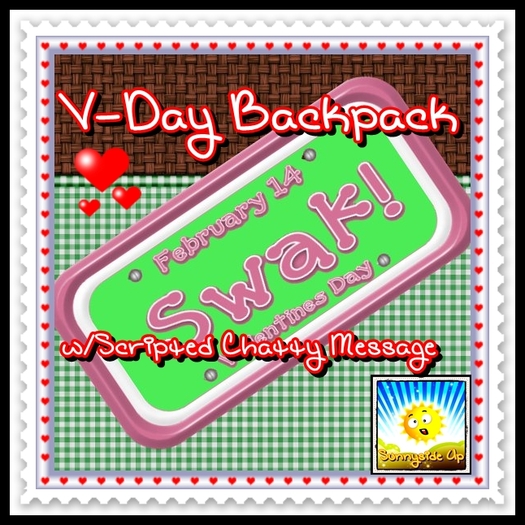 *SU* V-Day Backpack (Green-SWAK)