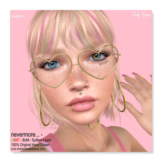 ShaedyBizness - nevermore face tattoo BoM (bakes on mesh)