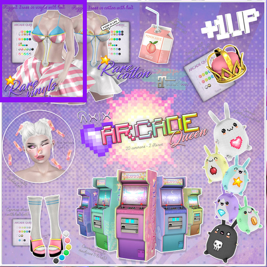 ::Axix:: ArcadeQueen Dress [Vinyls] RARE