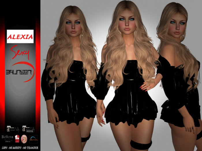 Brunsen Couture - Alexia Dress Latex Black