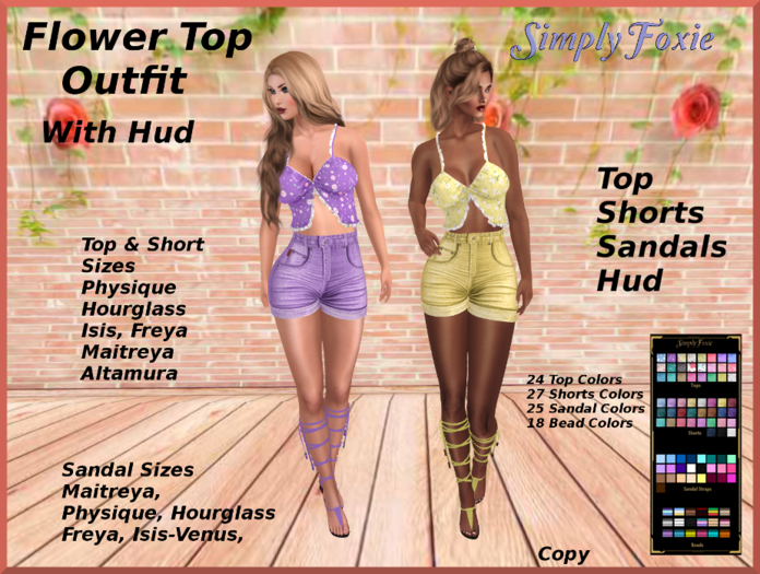 Flower Top Outfit With Hud (Boxed)